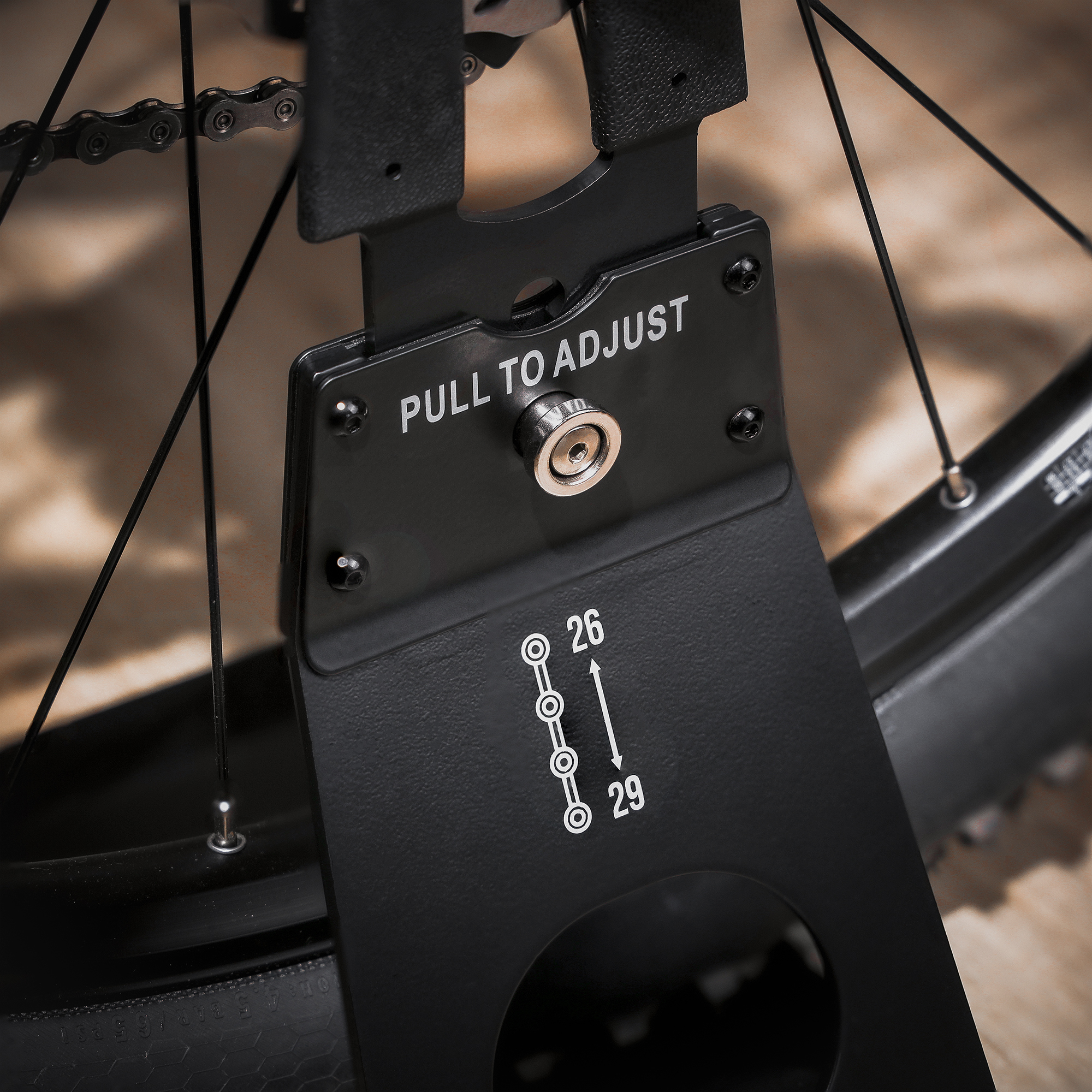 Bikehand Rear Hub Mount Bike Bicycle Stand Storage Rack Adjustable 