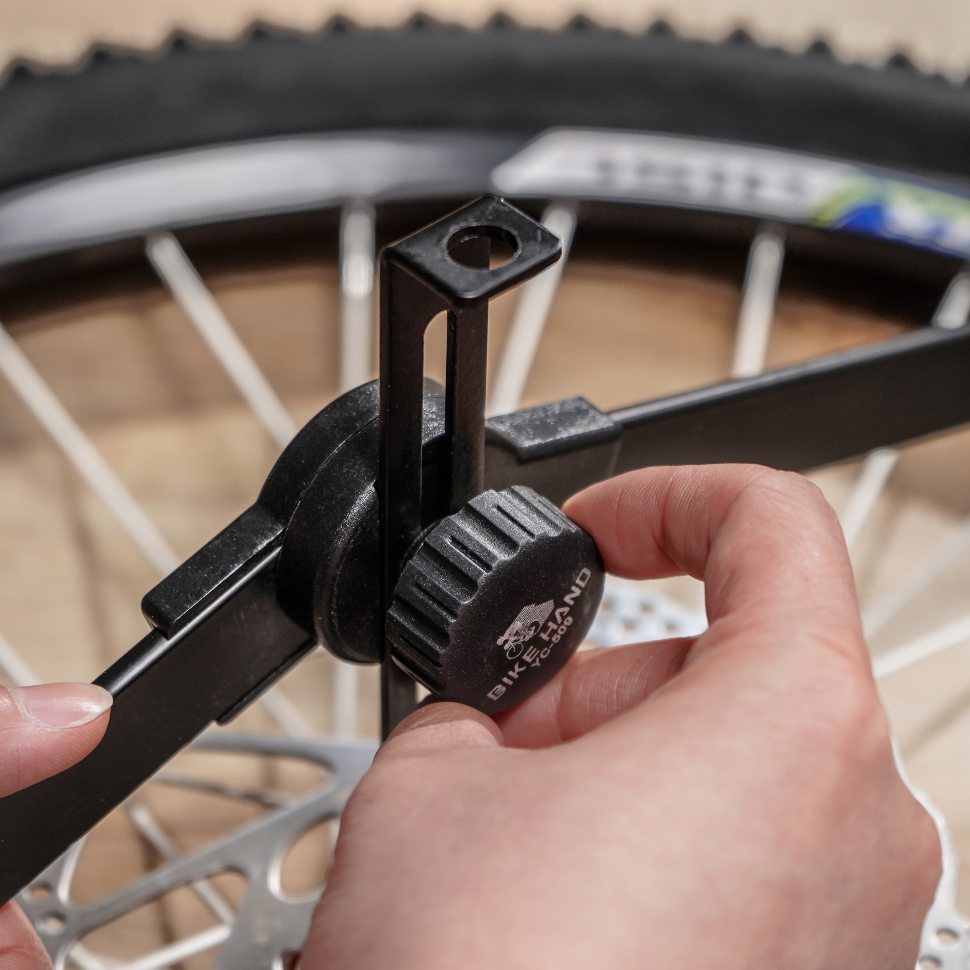 Buy BIKEHAND Bike Bicycle Professional Wheel Alignment Gauge Dish