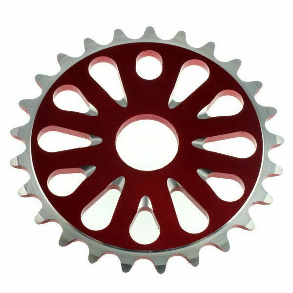 VENZO BMX Bike Crankset Chainring 25 Teeth Red