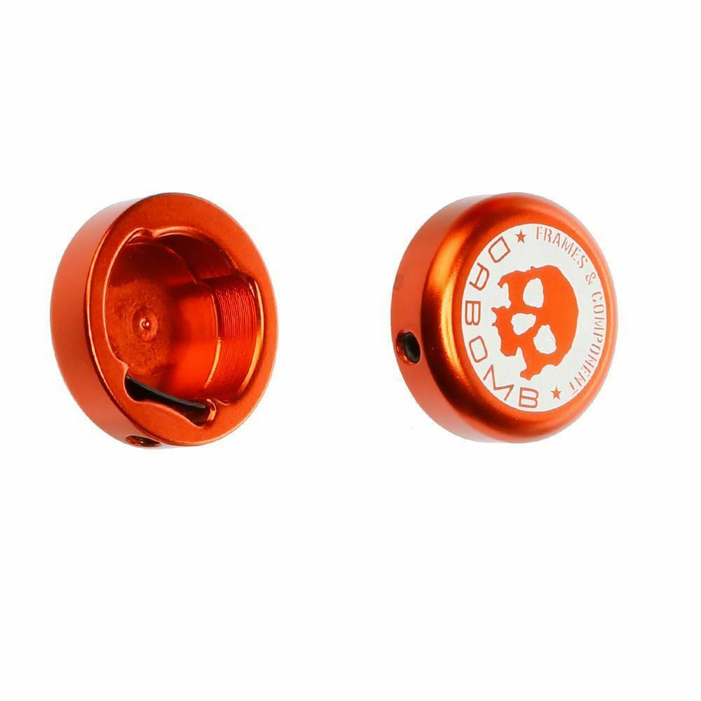 Da Bomb Bike Bar End Caps Orange