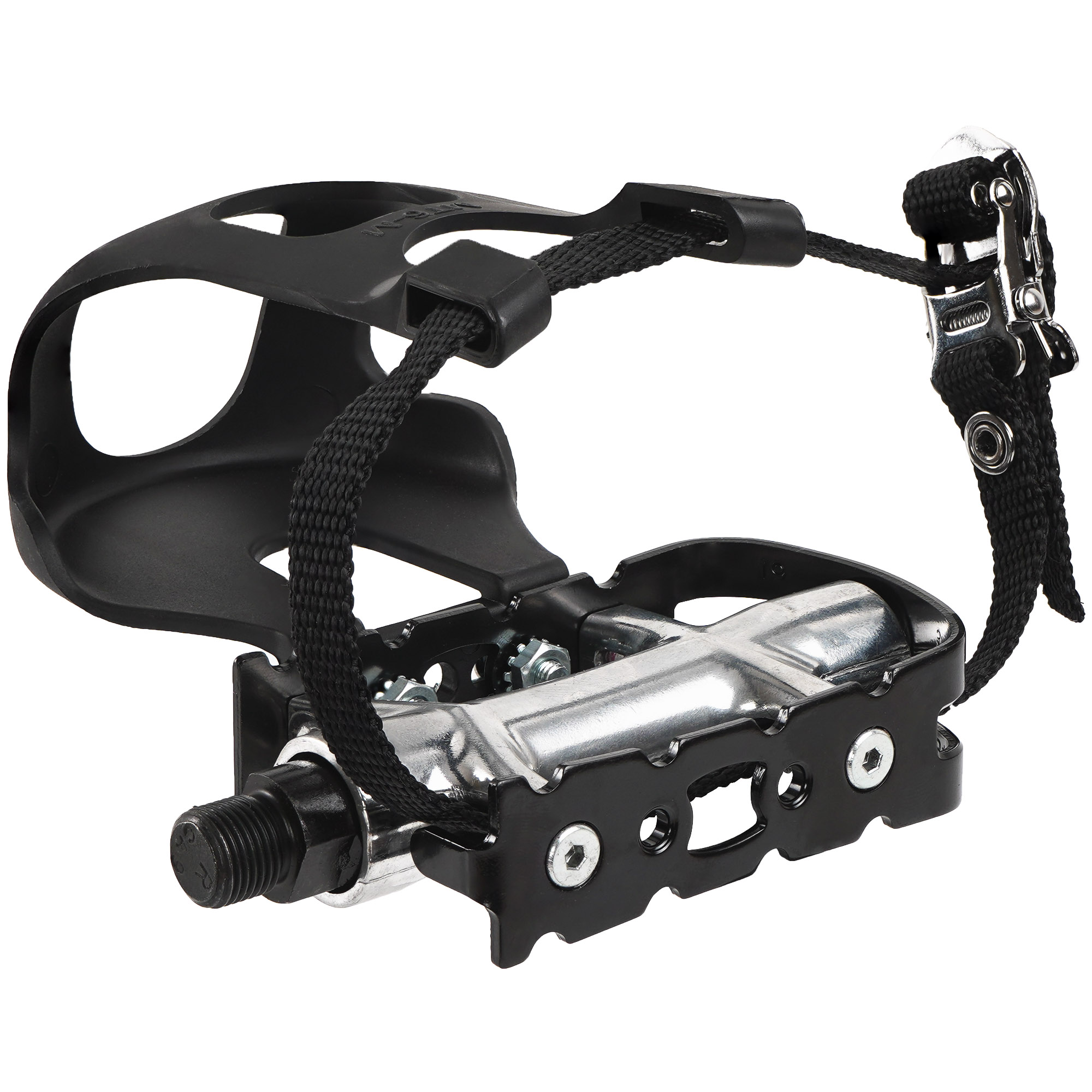 Bike Pedals with Toe Clips/Cages and 