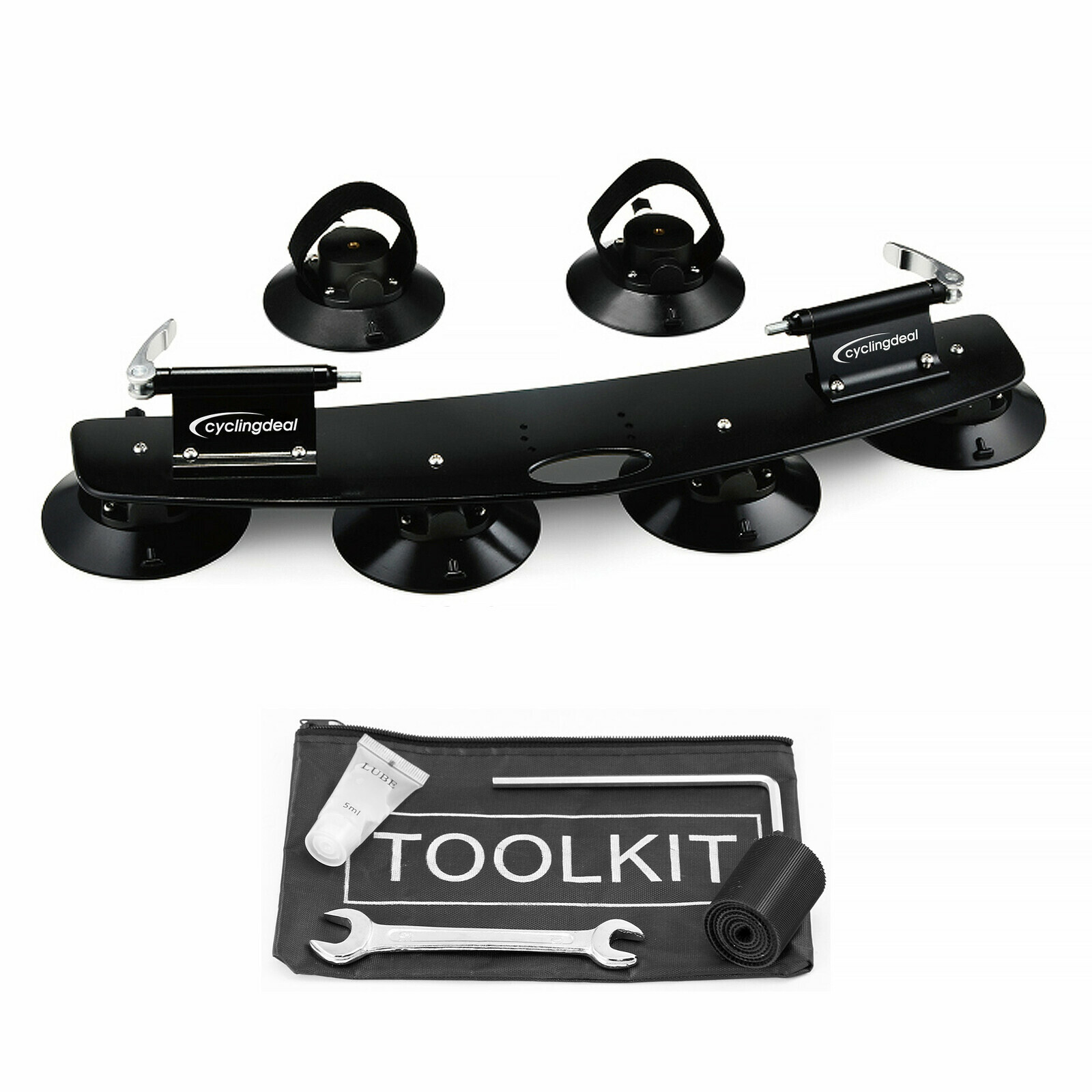 CyclingDeal 1 Bike Bicycle Car Roof Suck Carrier Rack Fork Mount Double Vacuum Cups CyclingDeal 1 Bike Bicycle Car Roof Suck Carrier Rack Fork Mount Double Vacuum Cups