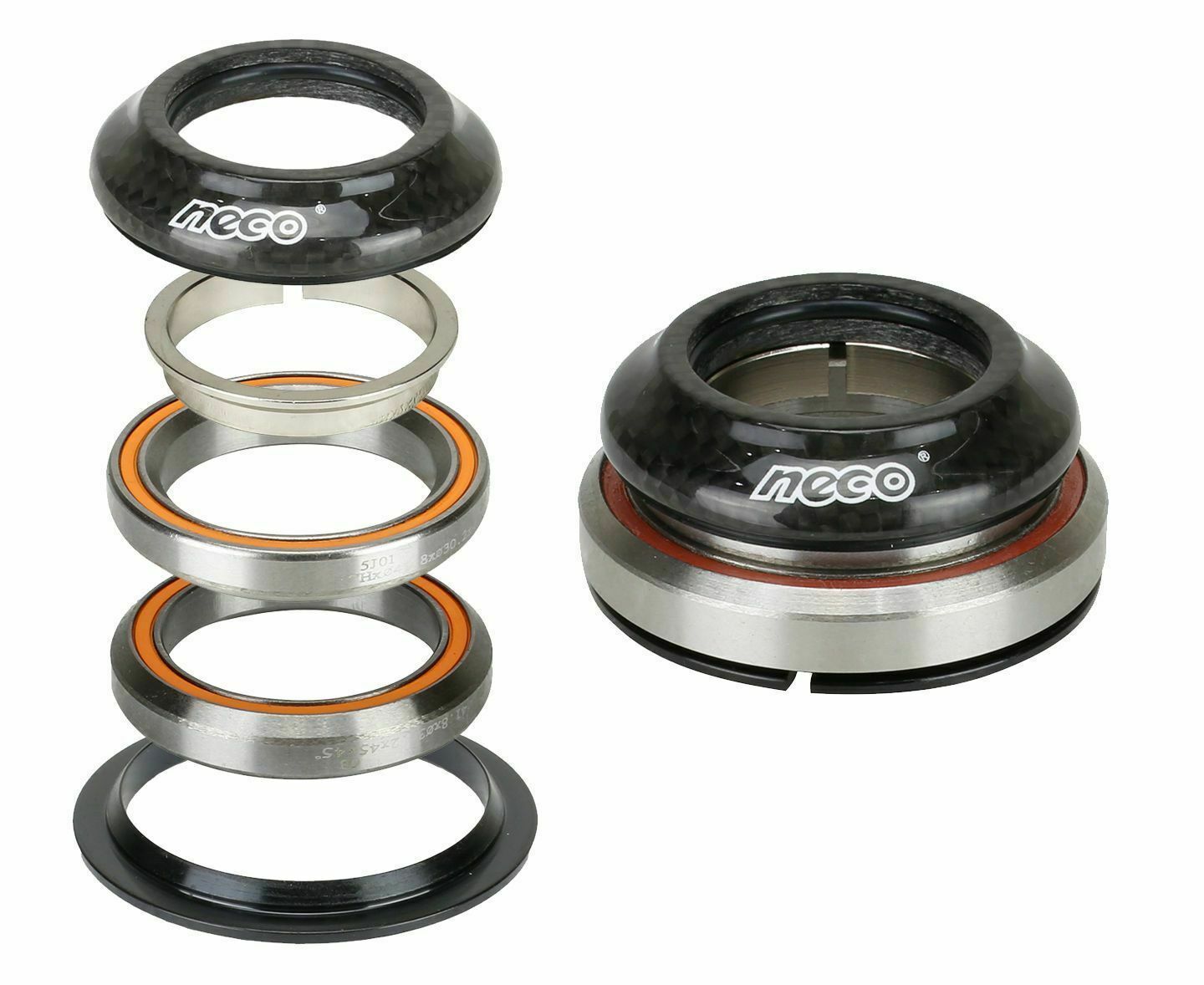 Buy NECO Bike Carbon CNC Integrate Taper Headset 11/8" 11/2" with Top