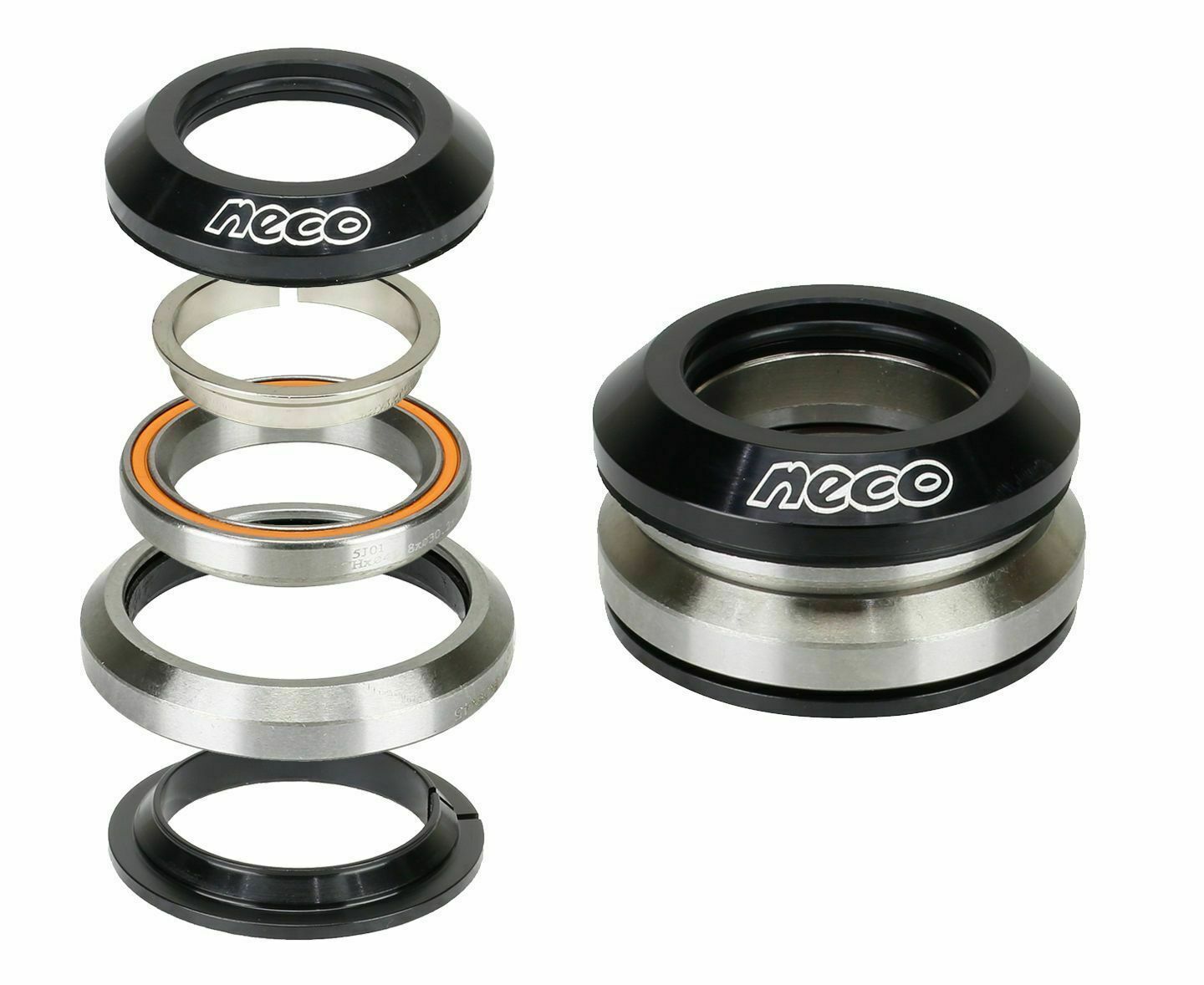 NECO Bike CNC Taper Headset 1-1/8" 1-1/4" Bearing