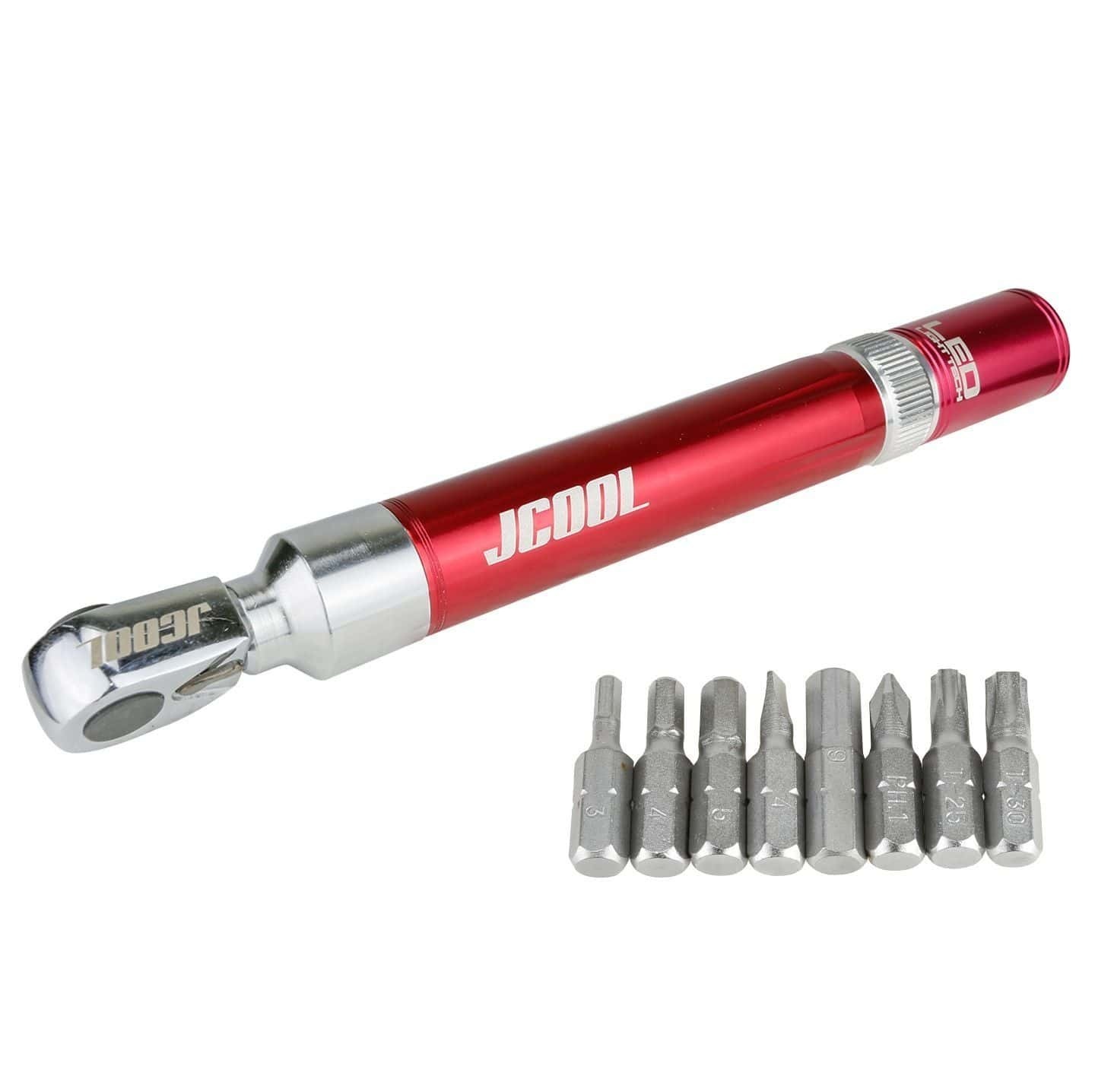 JCOOL Super Tech Bike Rachet Screw Driver Kit LED