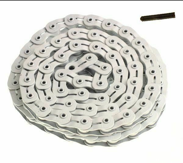 Fixie/Track Bike Half Link Chain 102L MK926 HOLLOW White