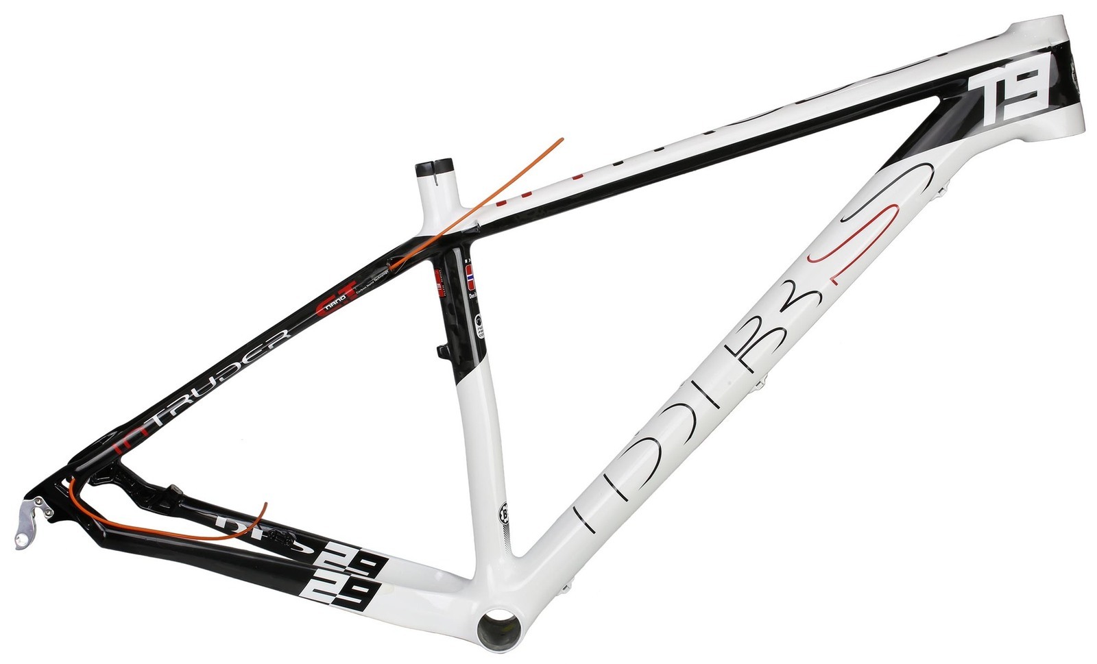 Buy DBS Intruder T9 UD Carbon Mountain Bike Frame 29er White S 440mm 17 Inch CD