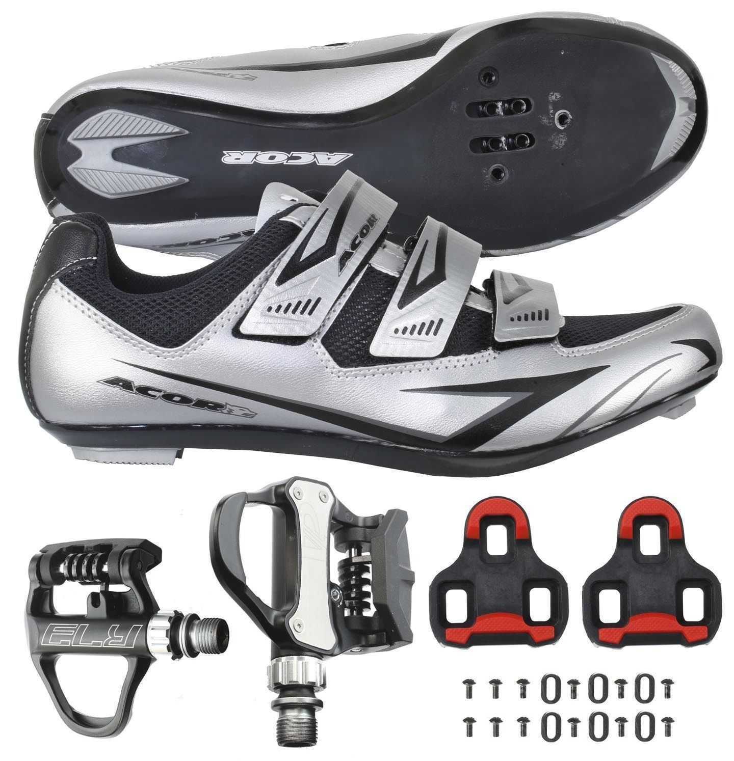 Venzo Road Bike Bicycle Cycling Shoes Look Keo with VP Pedals Cleats eBay