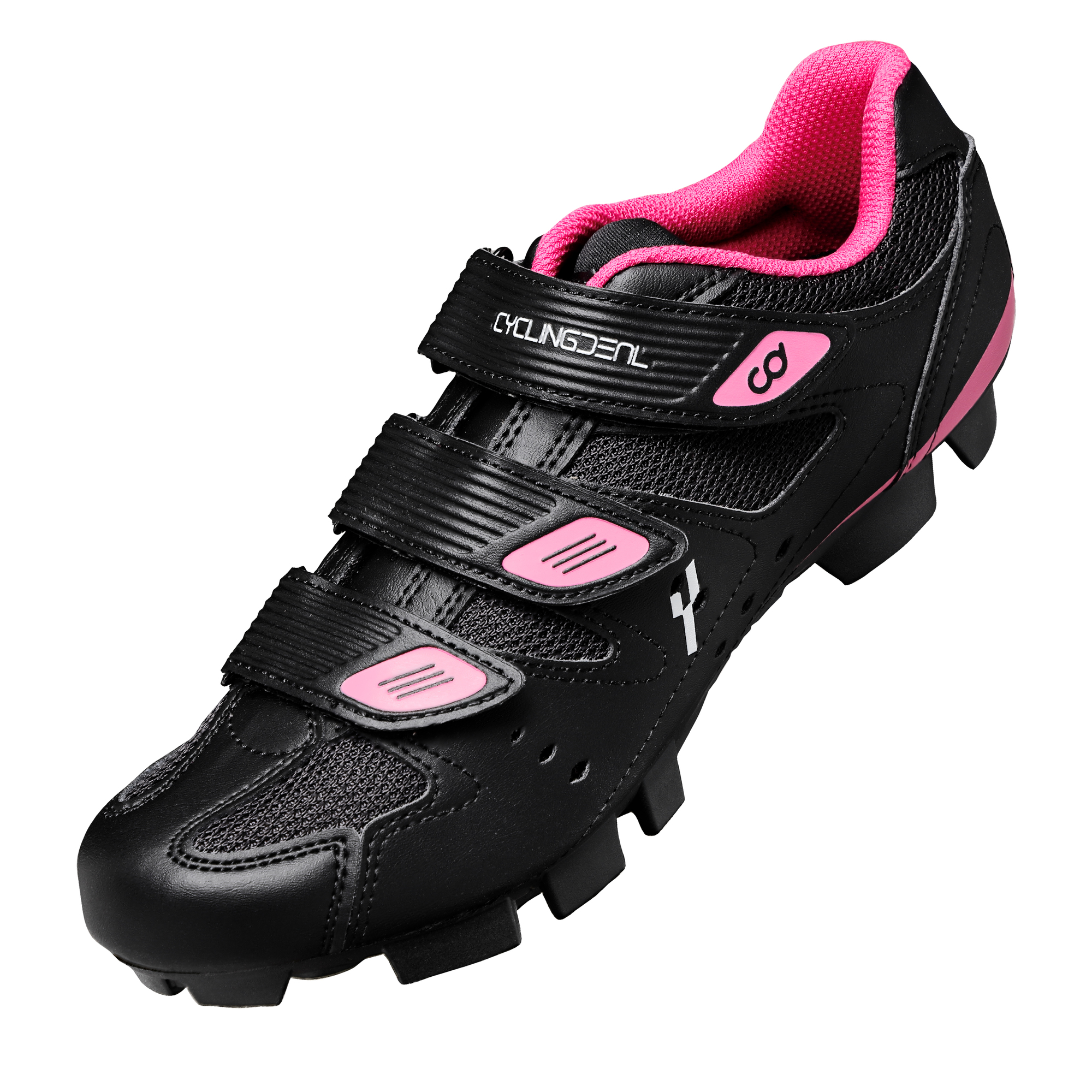 CyclingDeal Mountain Bicycle Bike Women's MTB Cycling Shoes Black Compatible with SHIMANO SPD and CrankBrothers Cleats | Size 37