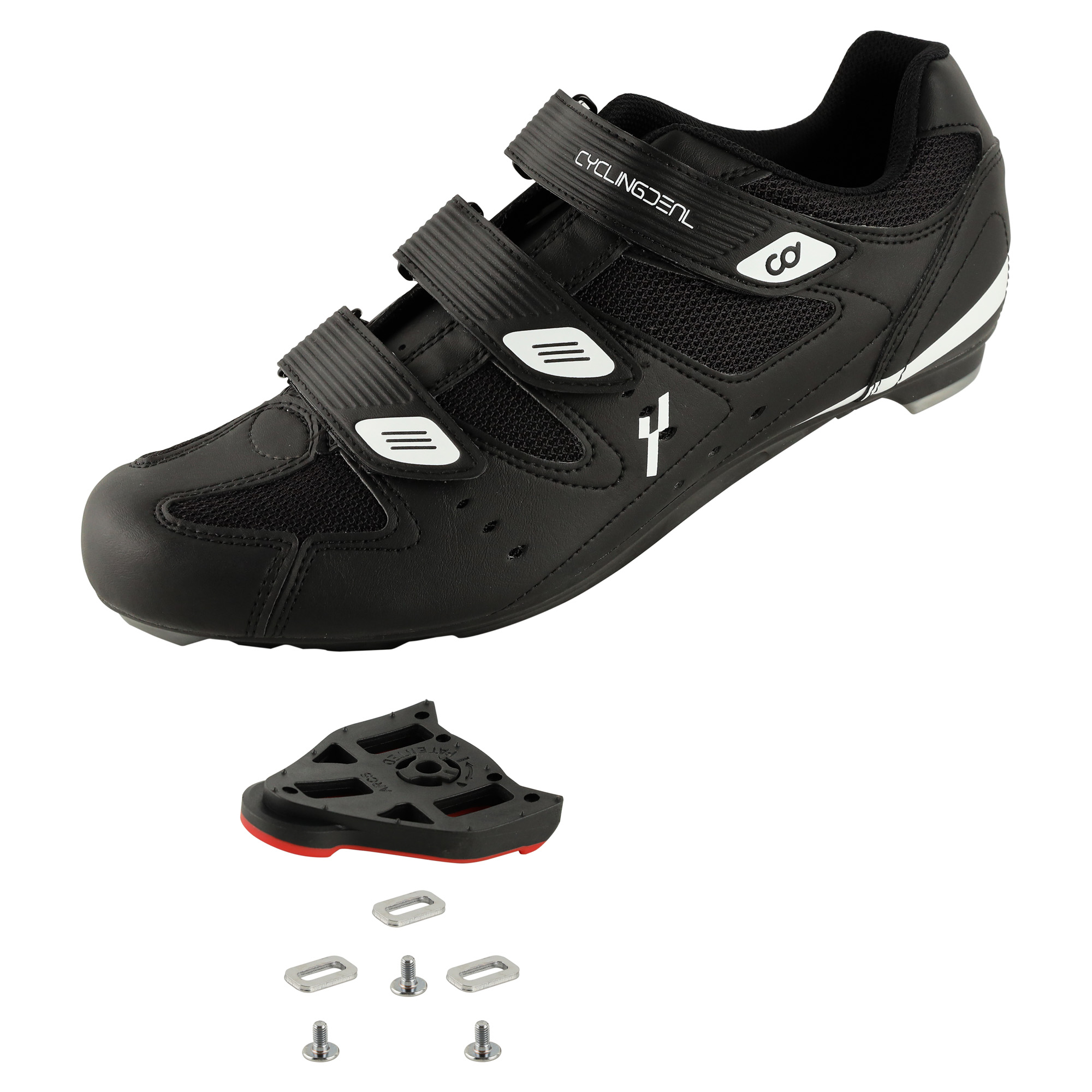 CyclingDeal Road Indoor Bike Men's Cycling Shoes with Look ARC Delta Compatible Cleats 40
