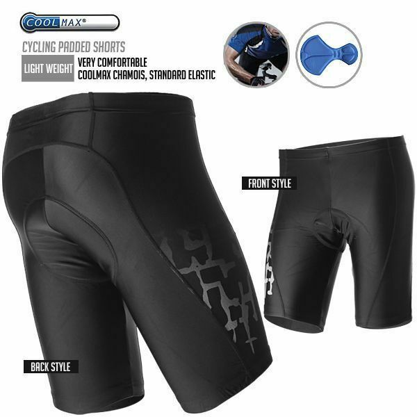CDEAL Bike Bicycle Cycling Padded Shorts M