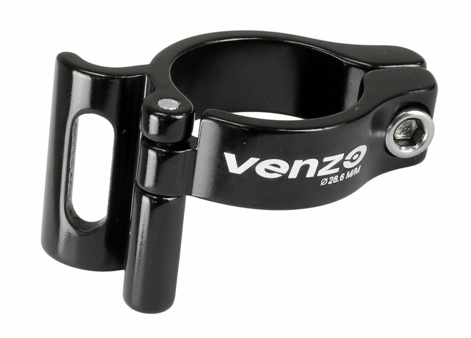 Venzo Adjustable Braze On Front Derailleur Adapter Clamp 28.6mm