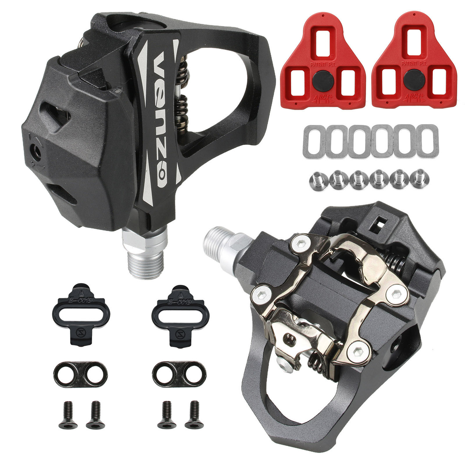 Venzo sealed look delta and spd spinning shop pedals