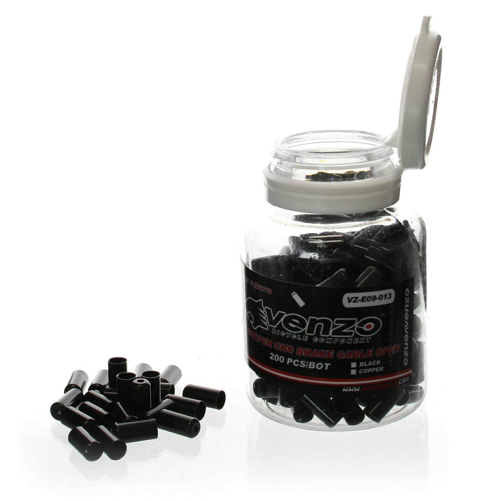 Buy CNC Copper Bike Brake Cable Housing Ferrules Caps 5mm 200pcs CD