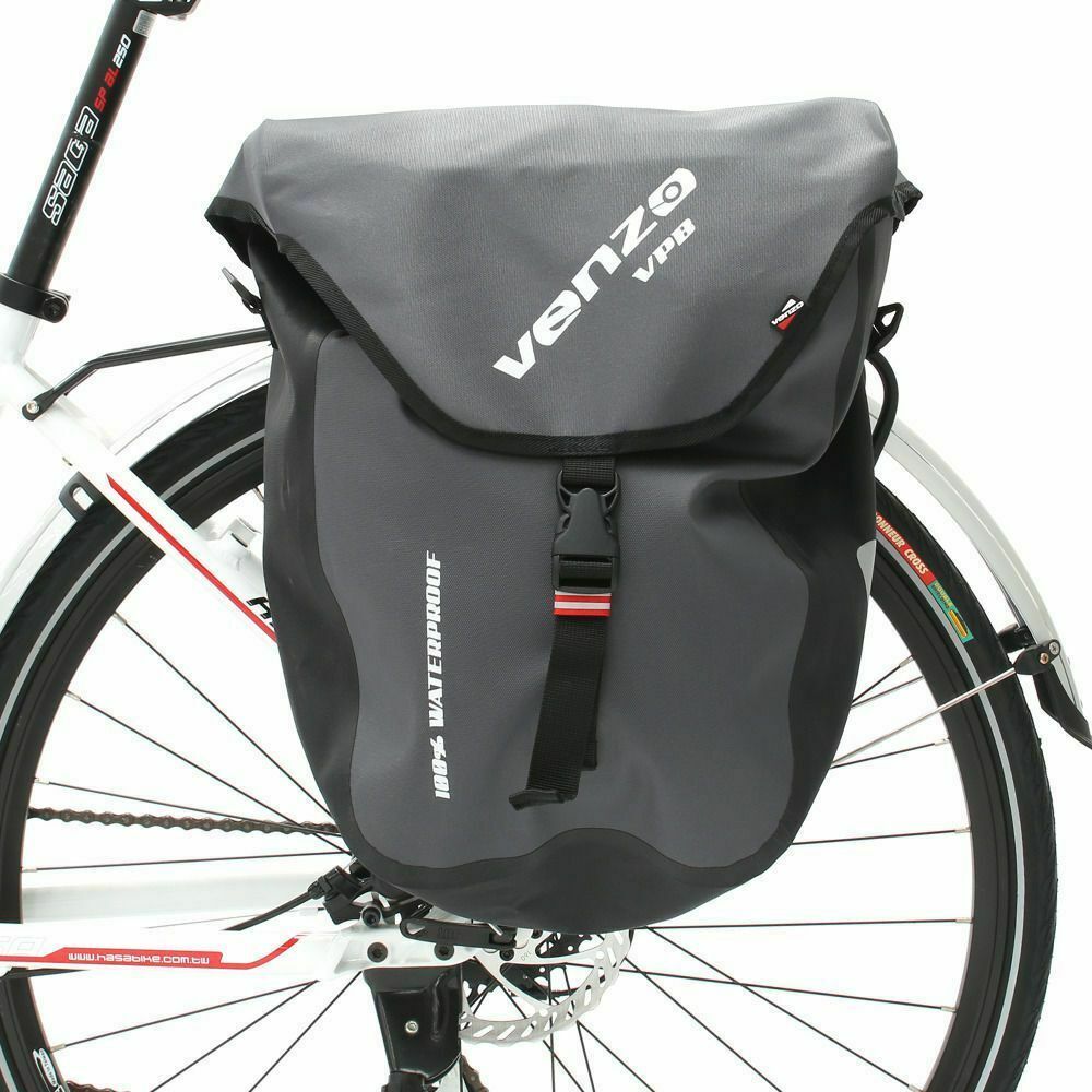 Buy VENZO 600D TPU Waterproof Bike Bicycle Rear Pannier Bag CD