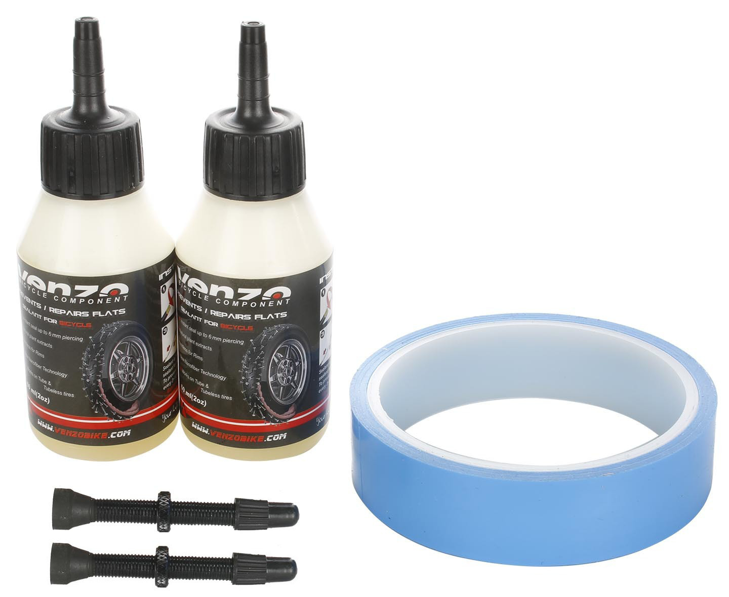 Buy VENZO All Bike Bicycle Mountain or Road Tubeless Kit Sealant CD