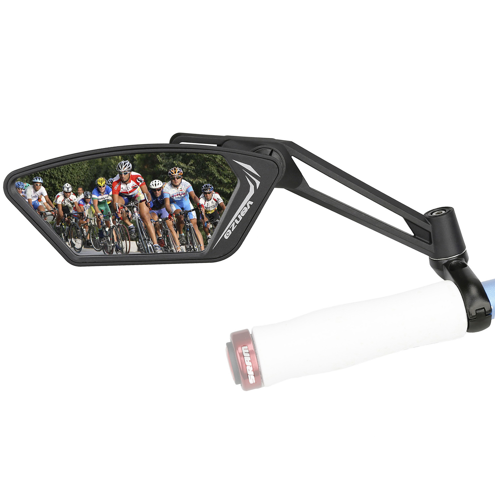 Buy Venzo Bicycle Bike Handlebar Mirror Silver Lens 50 Anti glare