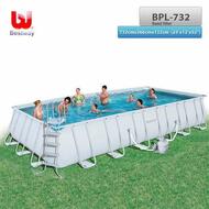 BESTWAY Above Ground Steel Frame Swimming Pool 24' x 12'x52" with Sand Filter