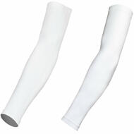 1 Pair Cycling Outdoor Sleeveless Arm Warmer UV Sun Protection White