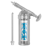 CyclingDeal Quality Mini Grease Gun Injector with Needle Nozzle & Long Nozzle Extender - 80c.c. 3oz One-Hand Operation