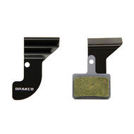 Brakco Organic Disc Pads With Heat-dissipation Fin For SHIMANO BR-M355/M395/M4050/M445/M446/M447/M486/T615/T675