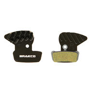 Brakco Organic Disc Pads With Heat-dissipation Fin For Avid Xo Trail