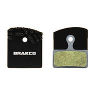 Brakco Organic Disc Pads With Heat-dissipation Fin For Shimano Xtr 2012 M8000