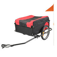 CyclingDeal Bike Bicycle Cargo Trailer - Bike Cart Wagon Trolley with Cover 