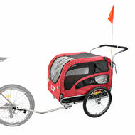 CyclingDeal Dog Bike Trailer - Bike Pet Carrier - Bike Bicycle Dog Trailer -  Universal Compatible Bicycle Dog Carrier