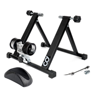 Bicycle Bike Indoor Home Exercise Wind Resistance Trainer - Cycling Stand- With Front Block Riser & Skewers