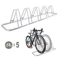 1 - 5 Bike Floor Parking Rack Storage Stand Bicycle