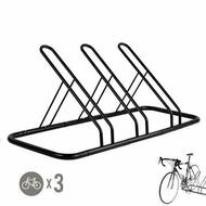 1 - 3 Bike Floor Parking Rack Storage Stand Bicycle