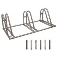3 x Bicycle Bike Floor Outdoor 304 Stainless Steel Stands Racks for School or Shop