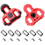 CyclingDeal Bike Cleats Compatible with Look Keo & Garmin Vector - Road Bike Bicycle Cleat Set - 6 Degree Floating - Wide Beam Design
