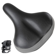 CD Bike Saddle Wide Seat 26x22cm with Quick Release Seat Clamp Adapter - Compatible with Peloton Bike & Bike+ ONLY - Comfortable Seat with Thick Foam