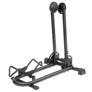 CyclingDeal Bicycle Floor Parking Rack - Bike Stand Fits 20"- 29" Mountain MTBs 700C Road Bikes for Home Garage Storage - Max. Tire Width 2.4"