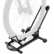 CyclingDeal Bicycle Floor Parking Rack - Bike Stand Fits 20"- 29" Mountain MTBs 700C Road Bikes for Home Garage Storage - Max. Tire Width 2.4"
