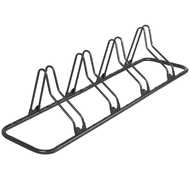 CyclingDeal Bicycle Floor Type Adjustable Parking Rack Stand - for 4 Bikes - Mountain MTB & Road Bike Indoor Garage Storage