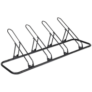 CyclingDeal Bicycle Floor Type Rack Stand - Stable Parking for 4 Bikes 20"-29" MTB & 700C Road Bike Indoor Garage Storage with Adjustable Wheel Holder