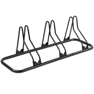 CyclingDeal Bicycle Floor Type Adjustable Parking Rack Stand - for Mountain MTB and Road Bike Indoor Garage Storage - for 3 Bikes