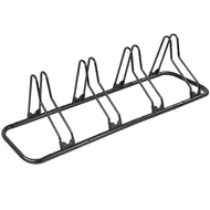 CyclingDeal Bicycle Floor Type Adjustable Parking Rack Stand - for Mountain MTB and Road Bike Indoor Garage Storage - for 4 Bikes