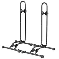 CyclingDeal Bike Floor Stand Parking Rack - for 20"-29" Mountain MTB & Road Bikes with Tire Width up to 2.4" - Bicycle Indoor Outdoor Garage Storage