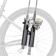 CyclingDeal Fishing Rod Holder for Bike | Made of Quality Aluminium Alloy | Fully Adjustable Design | Secures Fishing Pole Holder for Bicycle