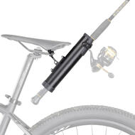 CyclingDeal Fishing Rod Holder for Bike Mounts to Bicycle Seat Made of Quality Aluminium Alloy Secures Fishing Pole Holder for Bicycle