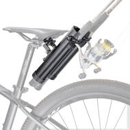 CyclingDeal Fishing Rod Holder for Bike Mounts to Bicycle Seat Made of Quality Aluminium Alloy Secures Fishing Pole Holder for Bicycle for 2 Rods