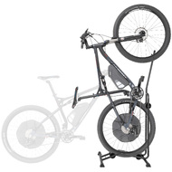 CyclingDeal Upright E-Bike Stand - Vertical & Horizontal Adjustable Floor Parking Rack - Safe & Secure for MTB Road Bicycles Storage in Garage or Home