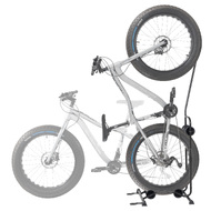 CyclingDeal Upright Bike Stand - for Fat Bikes MTB Road Bikes with up to 4" Tire Width - Vertical & Horizontal Adjustable Floor Bicycle Parking Rack