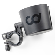 CD Cup Mug Holder Bracket Mount Tray - for Indoor Exercise Bikes with Round Bars ONLY - for Peloton, Peloton+, NordicTrack - Install at Centre or Side
