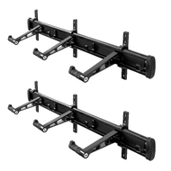 CyclingDeal 6 Bike Wall Mount Rack - Adjustable Indoor & Outdoor Storage Vertical Cycling Hook Hanger Organiser - Safe & Secure for MTB, Road Bicycles