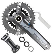 SR Suntour MTB Bike Crankset Zeron 2X 24-38T 175mm with BB Shimano Sram 10 Speed
